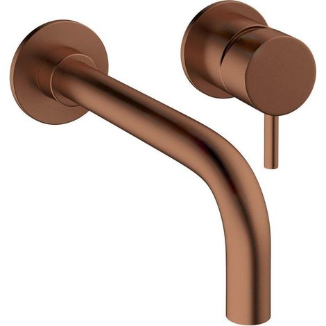 Crosswater MPRO Mitigeur lavabo - encastrable - 2 trous - avec partie encastrable - bec de 14cm et de 22cm - Bronze brossé (1/2)