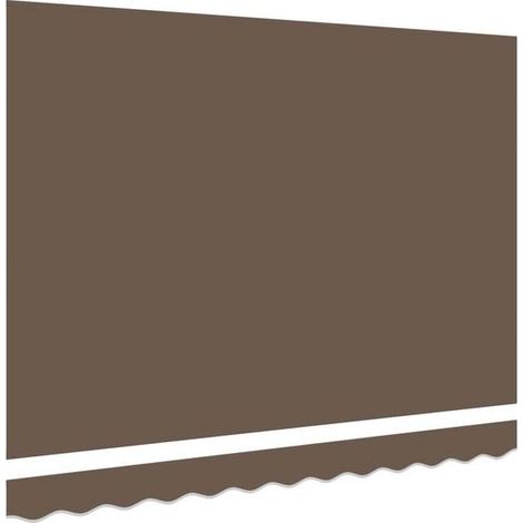 Toile de remplacement pour auvent, gris-brun, 5 x 3 mètres, polyester. (1/5)