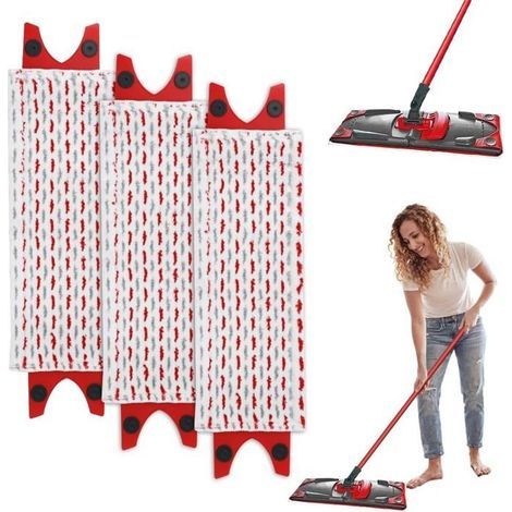 3er-Pack Ersatz-Mikrofasertücher für Vileda EasyWring Ultramax / 1-2 Sprüh-Mikrofasertücher für Vileda Ultramax (1/5)
