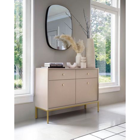 AX LIVING Kommode mit Schubladen Domiti MKS104 104 cm Modern in Beige