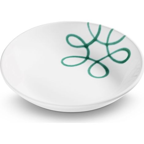 Gmundner Keramik Pur Geflammt Grün  Suppenteller Cup (Ø 20cm)