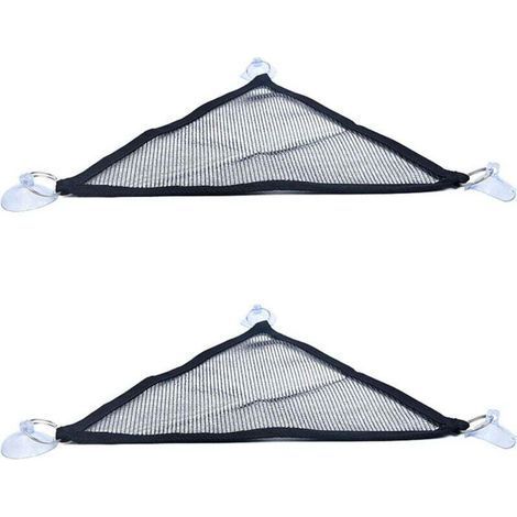 pair Hamacs Reptiles en Maille pour Serpent lézard Reptile Lizards Serpent Hamac Lizard Lounger Corner Hamac pour Reptiles avec Ventouse Portable Mesh Respirant Lounger Convient aux Reptiles 2 Pièces- (1/4)