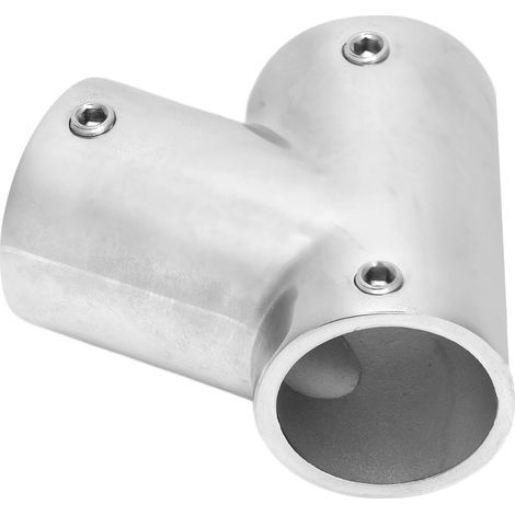 60° 3-Wege-Bootsgeländerverbinder aus Edelstahl, linkes Handlaufzubehör Φ25mm (1 Zoll) (1/5)