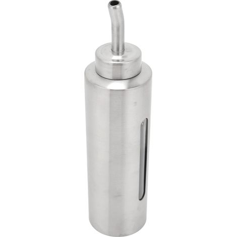 Bouteille à huile d'olive en acier inoxydable 304, vinaigrier avec bec verseur, fenêtre transparente, pour cuisine maison restaurant, type 4 (1/5)