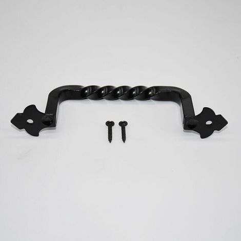 Poignée de Porte de Grange 148mm, Poignée Vintage en Fer pour Porte de Jardin ou Armoire (1/5)