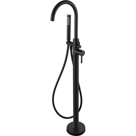 SKY BATH GEA001/NG ALPHA Grifo Monomando Exenta Bañera Negro Mate - ref: GEA001/NG