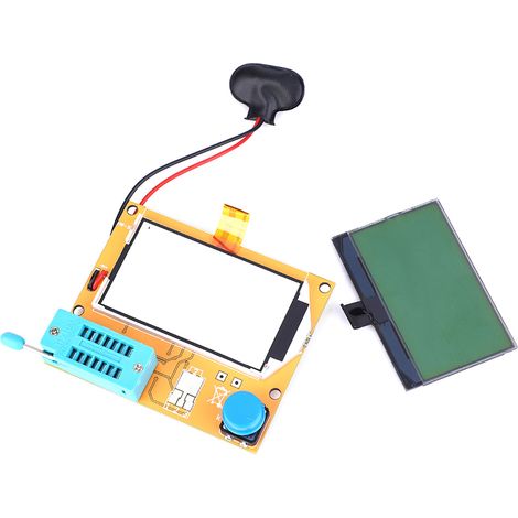 Kit de testeur multimètre Mega328 pour transistors, résistances et condensateurs ESR avec boîtier transparent (1/5)