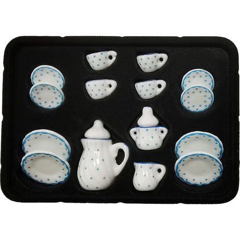Ensemble de tasses à café et thé en porcelaine, vaisselle de maison de poupée