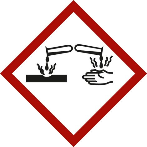 Gefahrstoffsymbolätzwirkung, Typ: 04105