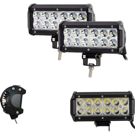 Barre lumineuse, faisceau combiné, design étanche, 2pcs 7in 36w Spot (1/2)