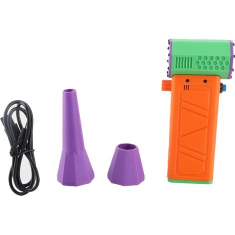 X6 portable coaxial turbine fan – 130,000 rpm, 52 m/s, brushless motor, integrated 2×4000 mAh batteries (1/4)