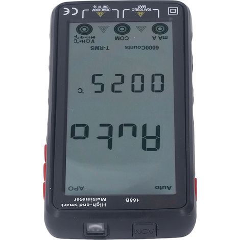 WLAN-Multimeter mit USB-Anschluss, Digitalanzeige, Spannungs-, Temperatur-, Widerstands-, Strom- und Kapazitätsmessung, Voltmeter und Amperemeter (1/5)