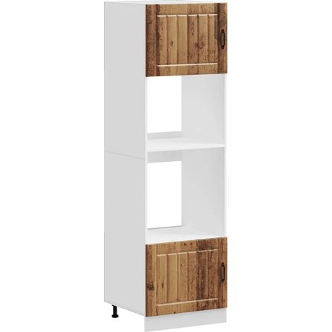 Maison Exclusive - Armarios para horno 2 piezas "Lucca" Madera vi