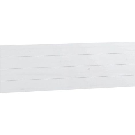 Tête de lit en bois coloris blanc - longueur 156 x hauteur 45 cm -PEGANE- (1/2)