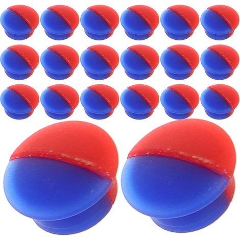 Boutons Index du Robinet Chaud/froid, 20 Pièces, Rouge Bleu (1/5)