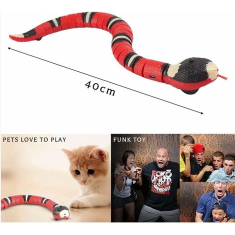 Jouet de serpent de chat, jouet de serpent intelligent, jouet de serpent électrique, jouet de chat de serpent de capteur intelligent, jouet interactif de serpent de chat, jouet numérique (1/4)