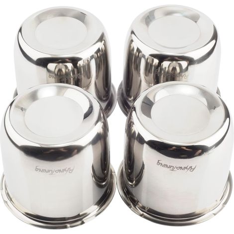 Set of 4 Wheel Trims 3.27 OD 92mm ID 83mm for Trailer/Truck Rims Centre Bore Top (Chrome) (1/5)