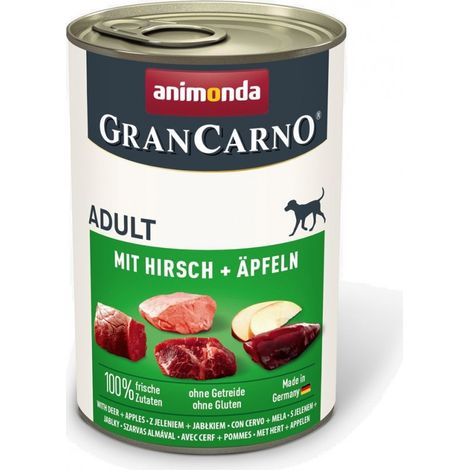 Animonda GranCarno Adulto: Carne de Res con Venado, alimento húmedo para perros