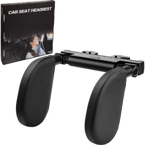 Repose Tete Voiture, Appuie Tete Voiture Rétractable et Détachable Réglable à 360° Oreiller Voiture Appui Tête Réglable 140-280mm Oreiller Voiture pour Enfants Adultes Voyage Appui-Tête (1/5)