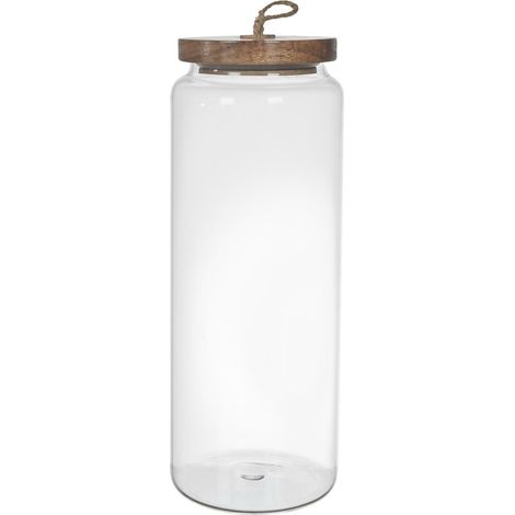 Barattolo in vetro con coperchio in acacia 27,5 cm (1/3)