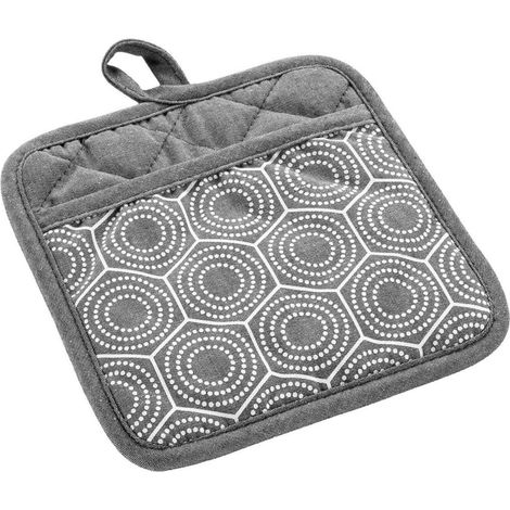 Manique de Cuisine Avec Poche "Alveis" 19cm Anthracite (1/3)
