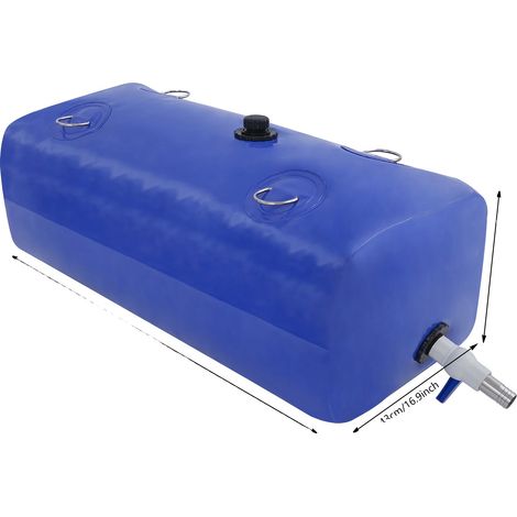 Contenedor para almacenar burbujas de agua, diseño plegable, fácil de montar, azul. (1/2)