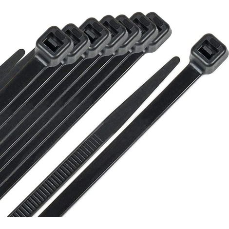 Fixpoint 17068 - Brida sujetacables (100 x 2,5 mm, 100 unidades), color negro (1/2)