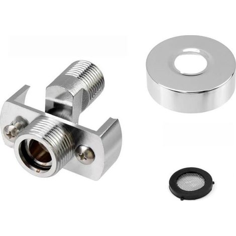 Raccord Excentrique - Laiton - Filetage Extérieur 1/2 Pouces x Filetage AG 3/4 Pouces - Pour Robinet Fixe - Lot de 2 (1/5)