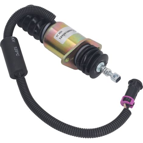Électrovanne d'arrêt 24 V 612600180681 pour chargeuse 855D 50C 850 855B (1/5)