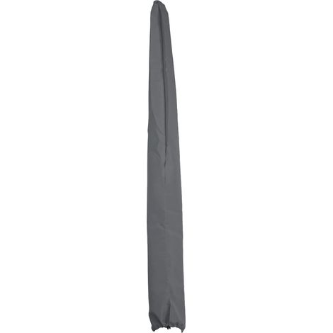 Funda protectora para media sombrilla de aluminio de 2,70 m con cordón 150 x 32 cm poliéster antracita 040010321