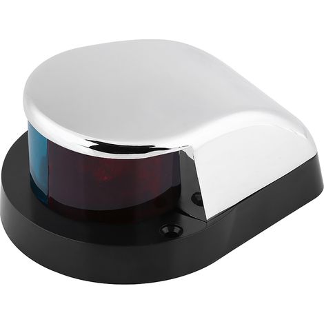 Feu de navigation intégré rouge et vert en acier inoxydable pour hors-bord (1/5)