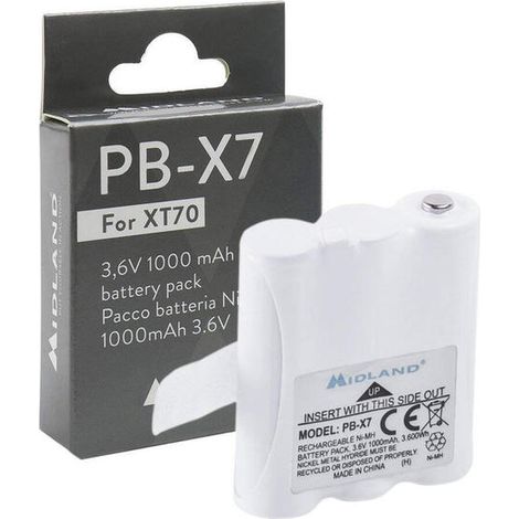 Bateria Para Walkie XT70 3,6V/1000mA NiMh PB-X7