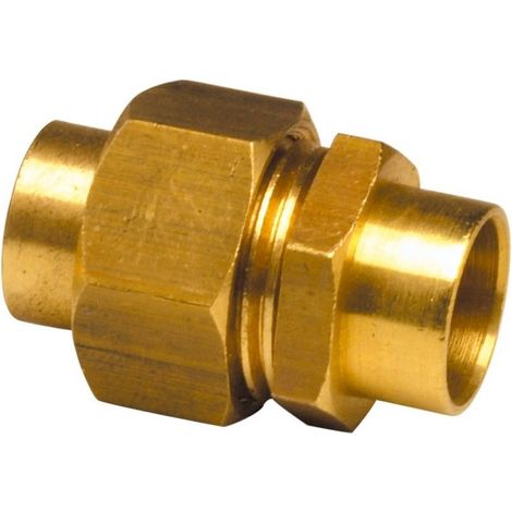 Union droit à souder 340CU femelle-femelle Ø10 pour tube cuivre - THERMADOR 340CU10