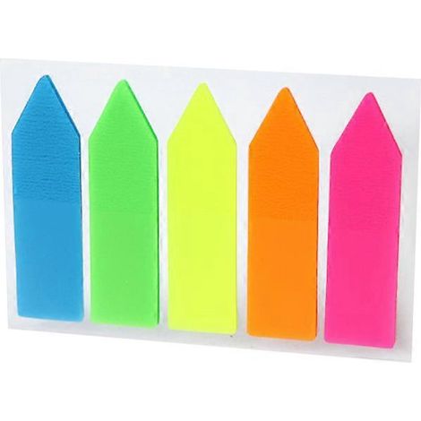 10 farbige Etiketten, selbstklebende Papierblöcke, Registerkarten, Notizblöcke, Buchnotizen-4.51.2cm (1/3)