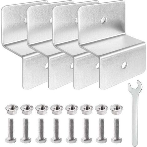 Solarmodulhalterung – Z-Montagesatz – Inkl. Muttern, Schrauben und Schraubenschlüssel – Für Wohnmobile und Boote – 4-teiliges Set (1/5)