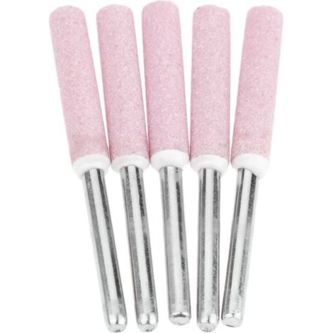 Lot de 5 Limes d'affûtage pour Polissage de Tronçonneuse,Tête de Polissage de Meulage de 4,8 mm (1/4)