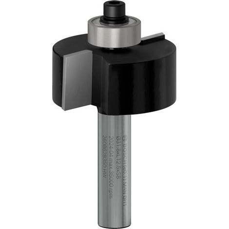 Bosch Falzfräser, Standard for Wood, 8 mm, B 9,5 mm, D 31,8 mm, L 12,5 mm, G 54 mm (1/5)