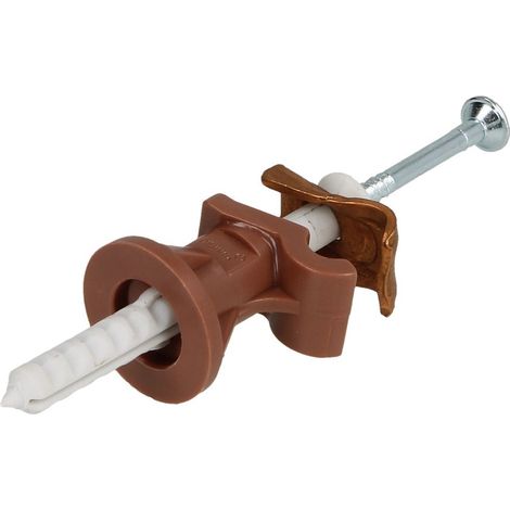 Siupport conducteur DEHNfix Cu-K marron pour conducteur rond 6-10 mm H 30 mm