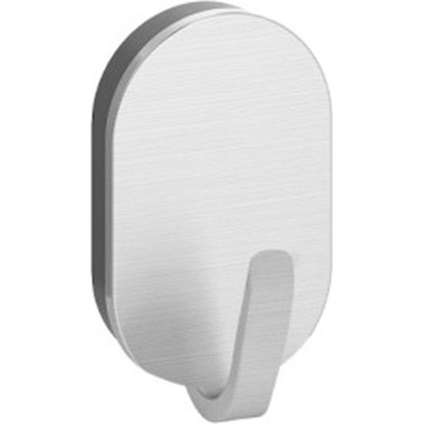 Perchas Adhesivas Cromo Lauxa Home - Pack 12 Uds - 3x2cm - 1.5kg