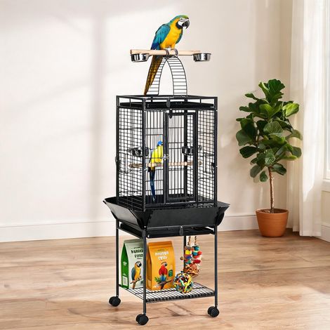 Cage pour oiseaux grigio en acciaio 62,5 x 62,5 x 156 cm (1/5)