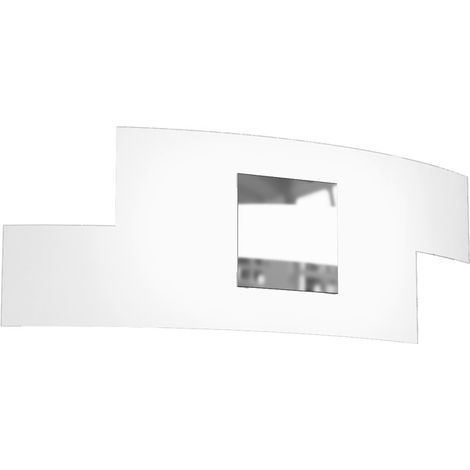 Applique Moderna Tetris Color Metallo Cromo Vetro Bianco 2 Luci E27 (1/4)