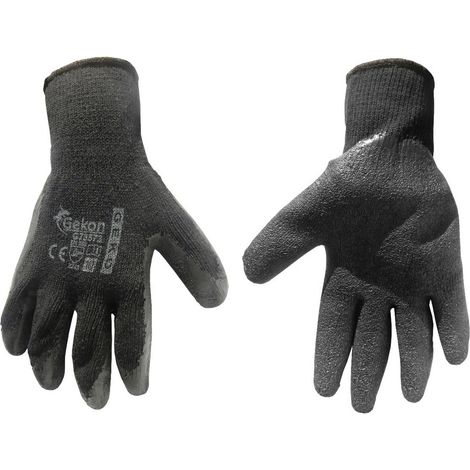 Gants de protection Gecko taille 10/latex, noirs épais/(12/240) (1/2)