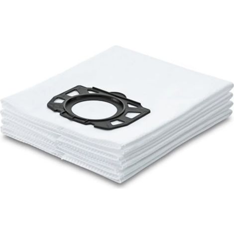 (4 pièces) Sacs à poussière compatibles avec les aspirateurs Karcher WD4, WD5, WD6, WD5P, WD6P, MV4, MV5 et MV6 (aspirateurs eau et poussière), référence Karcher 2.863-006.0 (1/4)