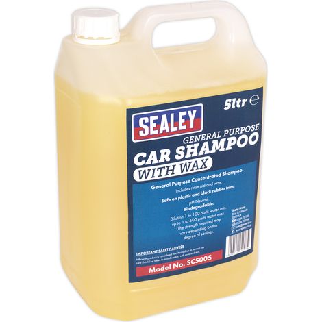 Sealey Car Shampoo with Wax 5L SCS005 (1/2)