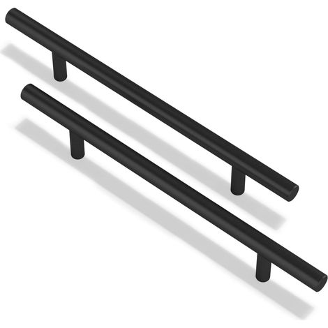 Lot de 10 poignées de cuisine de 128 mm avec vis en acier inoxydable pour tiroirs et meubles de chambre (10, 128 mm) - 128 mm (1/5)