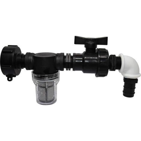 Adaptateur de réservoir IBC avec filtration, adaptateur de tuyau d'arrosage/25 mm (1/4)