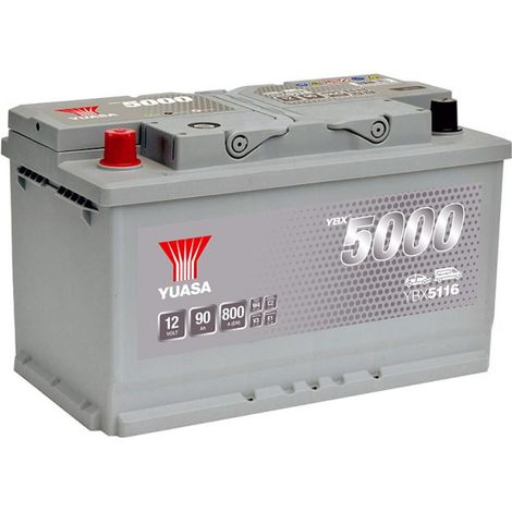 Batterie Yuasa Silver YBX5116 12v 90ah 800A Hautes performances L4G (1/4)