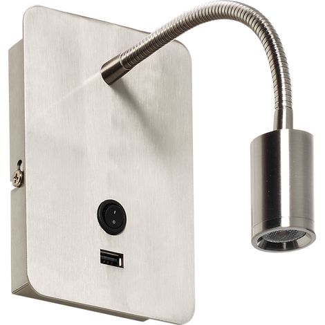 Aplique READER FLEX + USB cromo mate (1/2)
