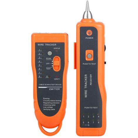 Testeur de câble, testeur de câble réseau LAN XQ-350 de haute qualité et utile, RJ11 RJ45 Line Finder Wire Tracker (1/5)