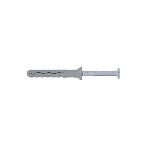 TASSELLO PREMONTATO IN NYLON BORDO SVASATO CON VITE ZINCATA BIANCA TSS- - ø mm.5x30 vite ø mm.3,4x35 spess.fissaggio mm.5 - 300 pezzi FRIULSIDER